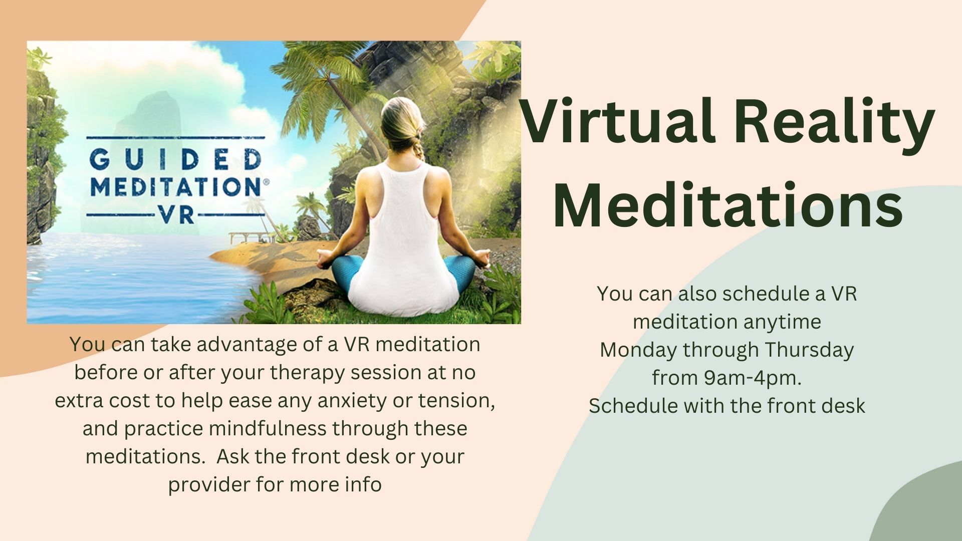 Virtual reality meditation information