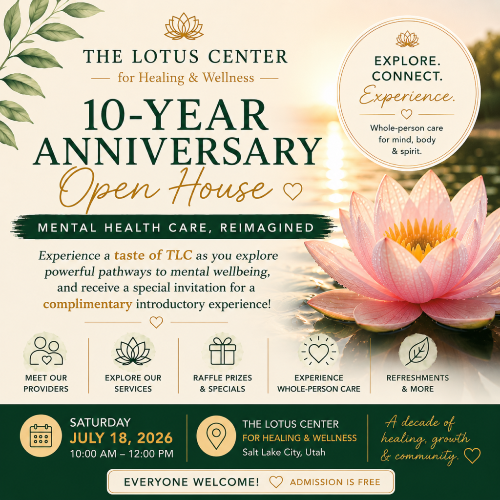 Rediscover hope at the Lotus Center 10-year anniversary open house on July 18 at 10 am to noon.