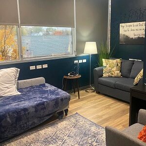 ketamine therapy room at the Lotus Center